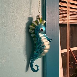 Vintage mercury glass seahorse